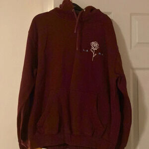 RSQ collective Burgundy hoodie, size L